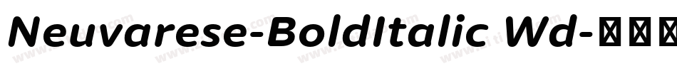 Neuvarese-BoldItalic Wd字体转换